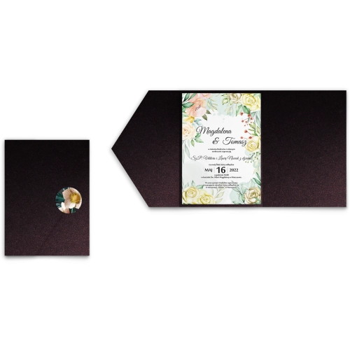 Zaproszenia ślubne w&nbsp;Etui Amelia - Motyw 1