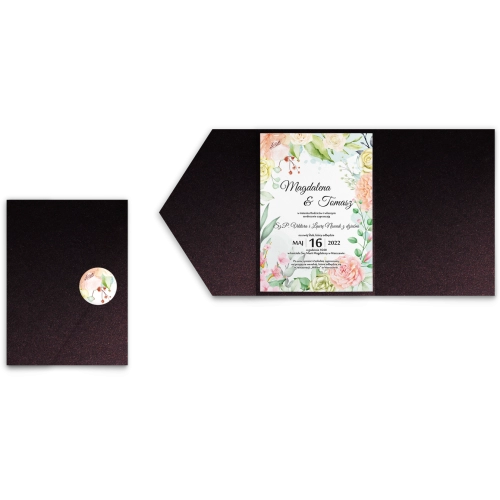 Zaproszenia ślubne w&nbsp;Etui Amelia - Motyw 3