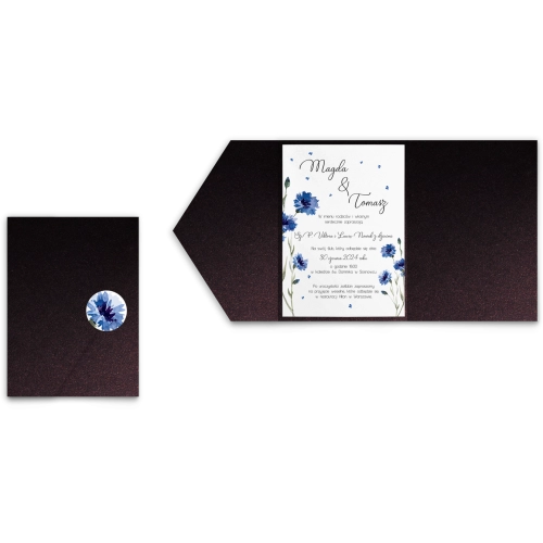 Zaproszenia ślubne w&nbsp;Etui Biały czas motyw 2