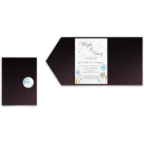 Zaproszenia ślubne w&nbsp;Etui Biały czas motyw 4