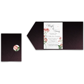 Zaproszenia ślubne w&nbsp;Etui Biały czas motyw 5