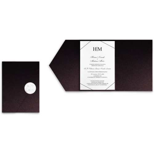 Zaproszenia ślubne w Etui Elegance motyw 1