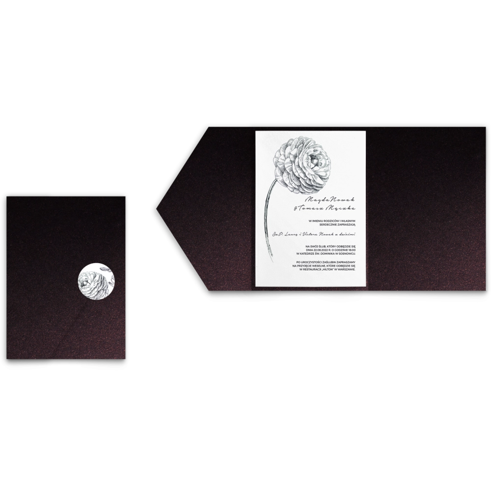 Zaproszenia ślubne w&nbsp;Etui Elia motyw 2