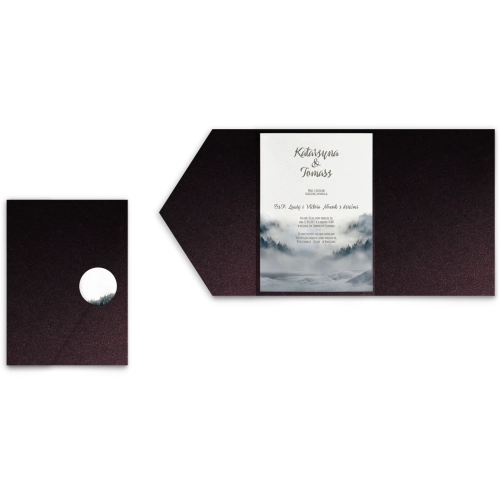 Zaproszenia ślubne w Etui Forest motyw 5