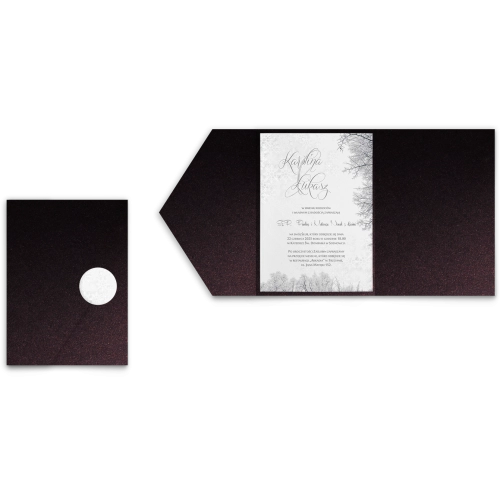 Zaproszenia ślubne w Etui Frozen motyw 1