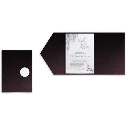 Zaproszenia ślubne w Etui Frozen motyw 2