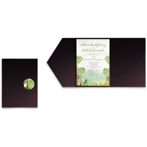 Zaproszenia ślubne w Etui Gaja motyw 4