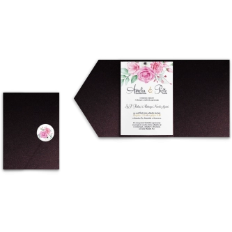 Zaproszenia ślubne w&nbsp;etui Geometryczne Serce - motyw 1