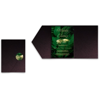 Zaproszenia ślubne w&nbsp;etui Greenery - motyw 2