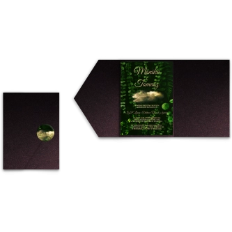 Zaproszenia ślubne w&nbsp;etui Greenery - motyw 3
