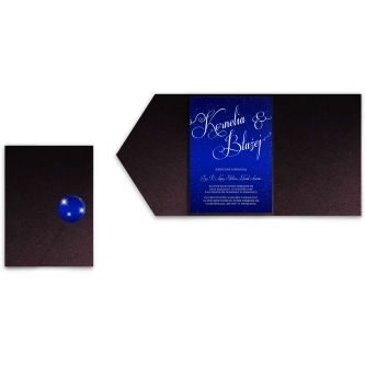 Zaproszenia ślubne w&nbsp;etui Gwieździsta noc - motyw 3