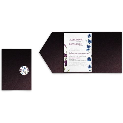 Zaproszenia ślubne w etui Lea - motyw 1