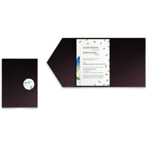 Zaproszenia ślubne w&nbsp;etui Lea - motyw 2