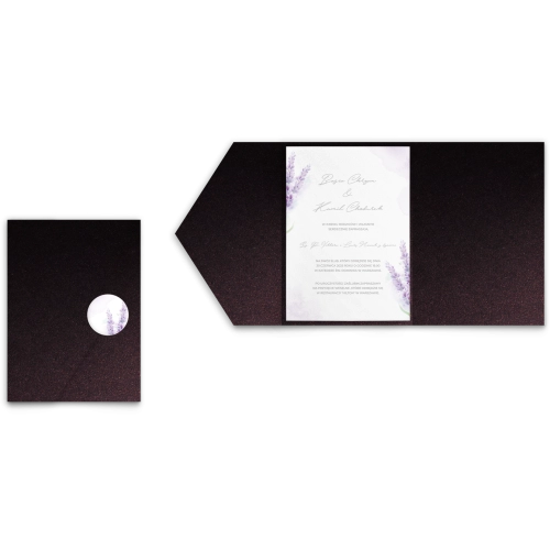 Zaproszenia ślubne w etui Lili - motyw 1