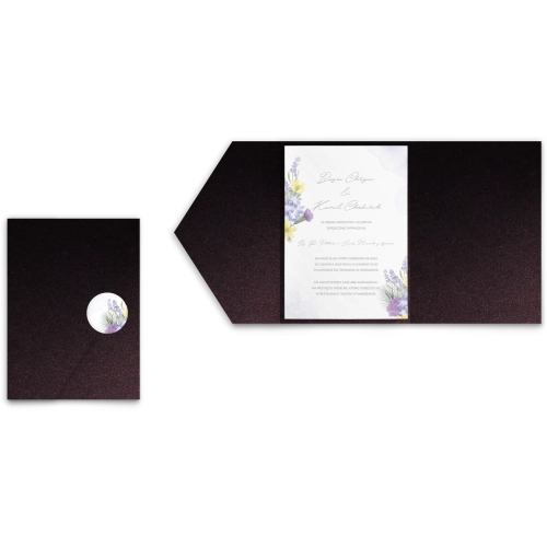 Zaproszenia ślubne w etui Lili - motyw 4