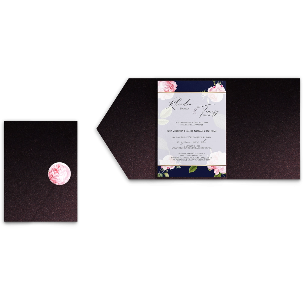 Zaproszenia ślubne w&nbsp;etui Loveletter - motyw 2