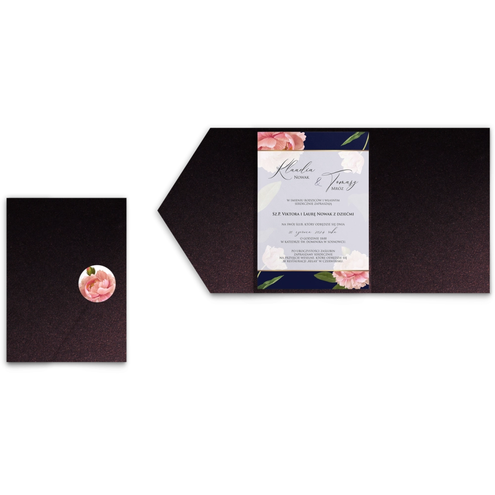 Zaproszenia ślubne w&nbsp;etui Loveletter - motyw 6