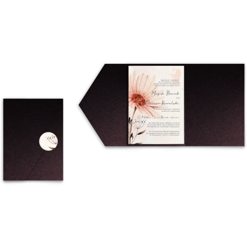 Zaproszenia ślubne w etui Natalie - motyw 1