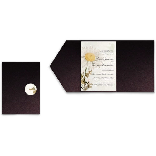 Zaproszenia ślubne w etui Natalie - motyw 3