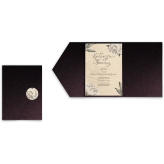 Zaproszenia ślubne w&nbsp;etui Old Fashion - motyw 1