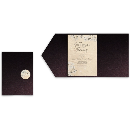 Zaproszenia ślubne w etui Old Fashion - motyw 2