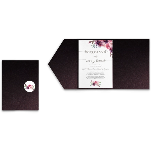 Zaproszenia ślubne w etui PasteLove- motyw 1