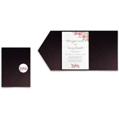 Zaproszenia ślubne w etui PasteLove- motyw 2