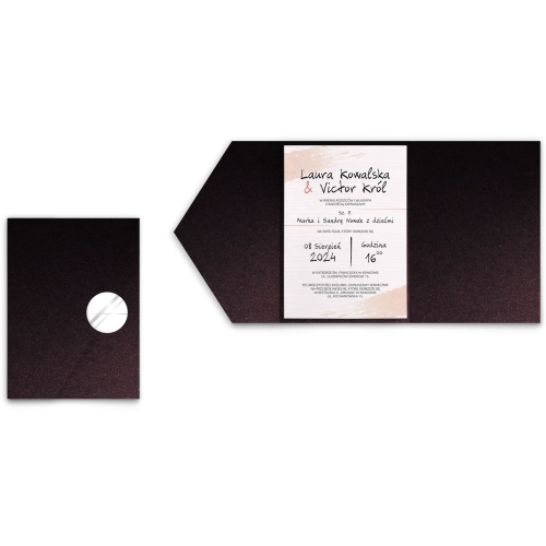 Zaproszenia ślubne w etui Photo- motyw 3