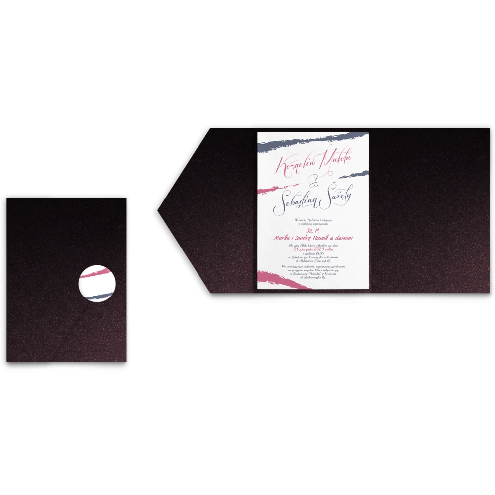 Zaproszenia ślubne w&nbsp;etui Photo- motyw 5