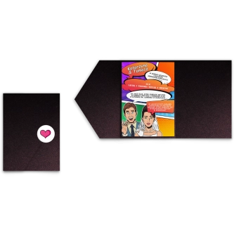 Zaproszenia ślubne w&nbsp;etui Pop Art- motyw 2