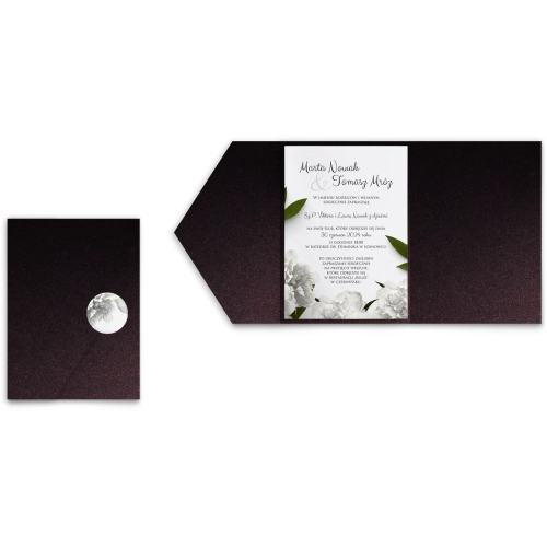 Zaproszenia ślubne w etui Soft - motyw 3