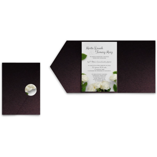 Zaproszenia ślubne w etui Soft - motyw 4