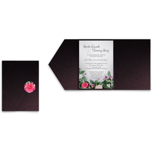 Zaproszenia ślubne w etui Soft - motyw 6