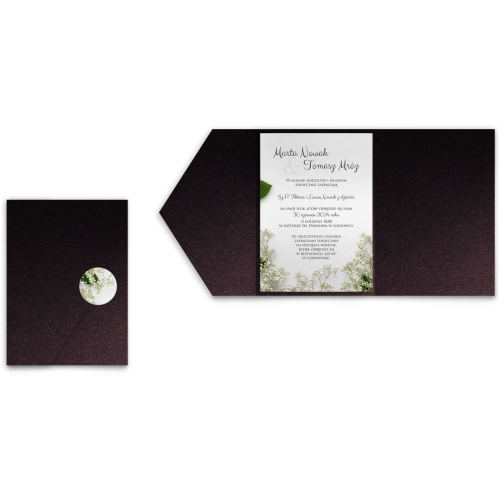 Zaproszenia ślubne w etui Soft - motyw 7