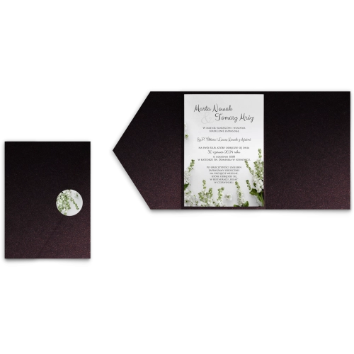 Zaproszenia ślubne w etui Soft - motyw 8