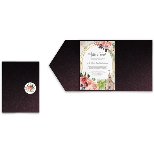 Zaproszenia ślubne w etui Spring Love - motyw 1