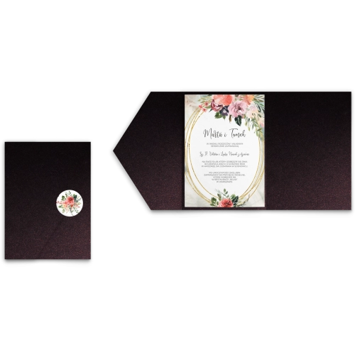 Zaproszenia ślubne w etui Spring Love - motyw 3