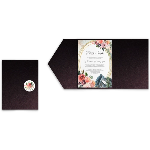 Zaproszenia ślubne w etui Spring Love - motyw 6