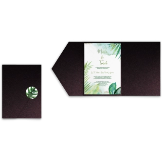 Zaproszenia ślubne w&nbsp;etui Tropical - motyw 2
