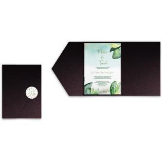 Zaproszenia ślubne w&nbsp;etui Tropical - motyw 3