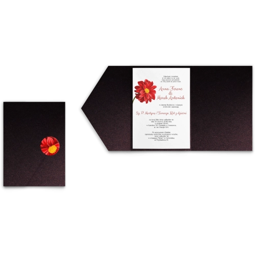 Zaproszenia ślubne w etui Sweet Love - motyw 5