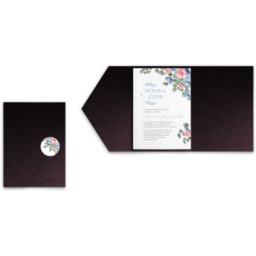 Zaproszenia ślubne w Etui Name - Motyw 1