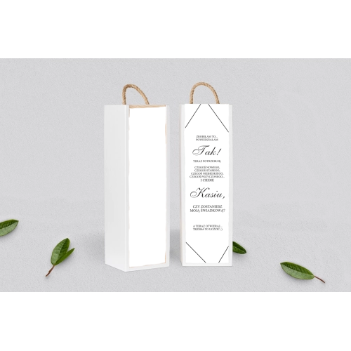 Prośba o&nbsp;Świadkowanie - SNW Akryl biała Elegance Motyw 1