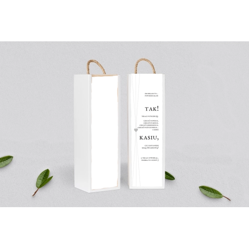 Prośba o&nbsp;Świadkowanie - SNW Akryl biała Elegance Motyw 2