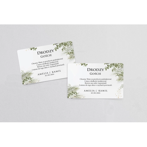 Naklejki na ciasto weselne Leaves Motyw 2