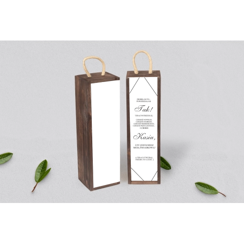 Prośba o&nbsp;Świadkowanie - SNW Akryl brązowa Elegance Motyw 1