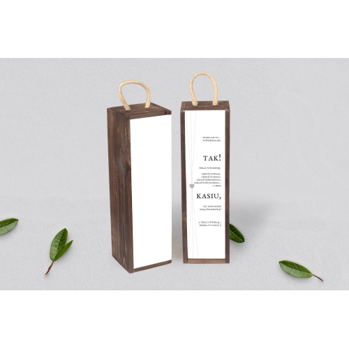 Prośba o&nbsp;Świadkowanie - SNW Akryl brązowa Elegance Motyw 2