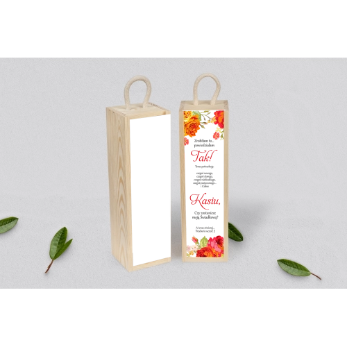 Prośba o&nbsp;Świadkowanie - SNW Akryl naturalna Serca Kwiat Motyw 3