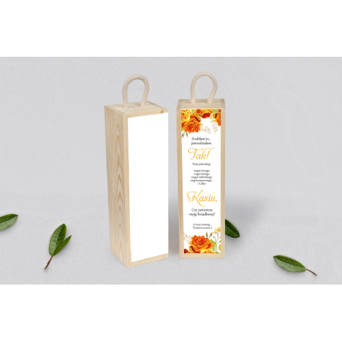 Prośba o&nbsp;Świadkowanie - SNW Akryl naturalna Serca Kwiat Motyw 4