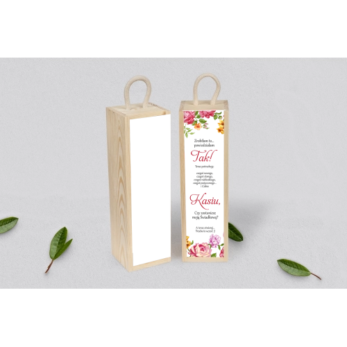 Prośba o&nbsp;Świadkowanie - SNW Akryl naturalna Serca Kwiat Motyw 6